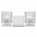 Estelle 2-Light Polished Chrome Vanity Light