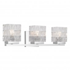 Estelle 3-Light Polished Chrome Vanity Light