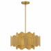 Evander 3-Light Brushed Gold Pendant Light