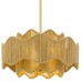 Evander 3-Light Brushed Gold Pendant Light