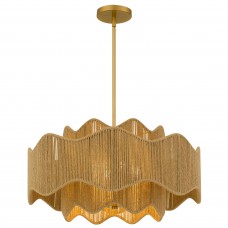 Evander 4-Light Brushed Gold Pendant Light