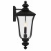 Farley 2-Light Matte Black Outdoor Wall Lantern