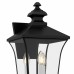 Farley 3-Light Matte Black Outdoor Wall Lantern