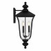 Farley 3-Light Matte Black Outdoor Wall Lantern