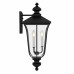 Farley 3-Light Matte Black Outdoor Wall Lantern