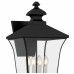 Farley 4-Light Matte Black Outdoor Wall Lantern