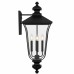 Farley 4-Light Matte Black Outdoor Wall Lantern