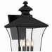 Farley 4-Light Matte Black Outdoor Wall Lantern
