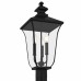 Farley 3-Light Matte Black Outdoor Post Lantern