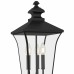 Farley 3-Light Matte Black Outdoor Post Lantern