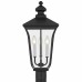Farley 3-Light Matte Black Outdoor Post Lantern