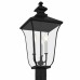 Farley 3-Light Matte Black Outdoor Post Lantern