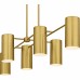Foreland 6-Light Brushed Gold Linear Chandelier