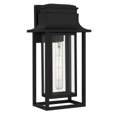 Garner 1-Light Matte Black Outdoor Wall Lantern