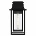 Garner 1-Light Matte Black Outdoor Wall Lantern