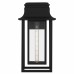 Garner 1-Light Matte Black Outdoor Wall Lantern