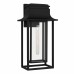 Garner 1-Light Matte Black Outdoor Wall Lantern