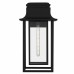 Garner 1-Light Matte Black Outdoor Wall Lantern