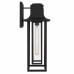 Garner 1-Light Matte Black Outdoor Wall Lantern