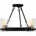 Gloucester 4-Light Matte Black Semi-Flush Mount