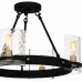 Gloucester 4-Light Matte Black Semi-Flush Mount