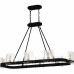 Gloucester 8-Light Matte Black Linear Chandelier