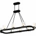 Gloucester 8-Light Matte Black Linear Chandelier