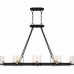 Gloucester 8-Light Matte Black Linear Chandelier