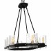 Gloucester 8-Light Matte Black Linear Chandelier