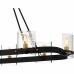 Gloucester 8-Light Matte Black Linear Chandelier