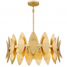 Hayley 6-Light Gold Leaf Pendant Light