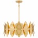 Hayley 6-Light Gold Leaf Pendant Light