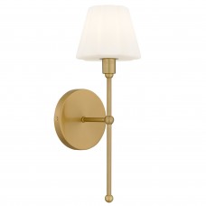 Irena 1-Light Brushed Gold Wall Sconce