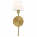 Irena 1-Light Brushed Gold Wall Sconce