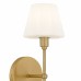 Irena 1-Light Brushed Gold Wall Sconce