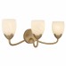 Jacobs 3-Light Bronze Gold Vanity Light