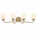 Jacobs 4-Light Bronze Gold Vanity Light