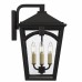 Jaxon 4-Light Western Bronze Outdoor Wall Lantern