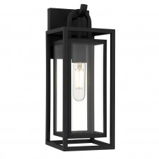 Jayce 1-Light Matte Black Outdoor Wall Lantern