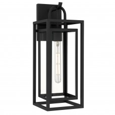 Jayce 1-Light Matte Black Outdoor Wall Lantern