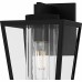 Jett 1-Light Matte Black Outdoor Wall Lantern