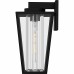 Jett 1-Light Matte Black Outdoor Wall Lantern