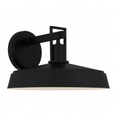 Karson 1-Light Matte Black Outdoor Wall Lantern