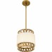 Kate 1-Light Brushed Gold Mini Pendant