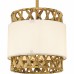 Kate 1-Light Brushed Gold Mini Pendant