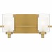 Kolt 2-Light Brushed Gold Bath Light