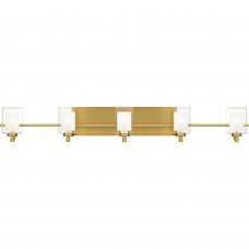 Kolt 5-Light Brushed Gold Bath Light