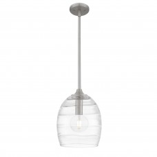 Lucy 1-Light Brushed Nickel Mini Pendant Light