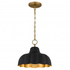 Leanne 1-Light Matte Black Pendant Light