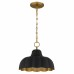 Leanne 1-Light Matte Black Pendant Light